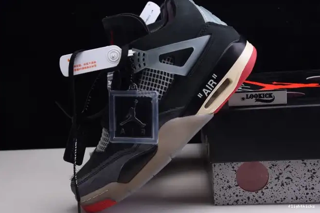 CV9388-001 Air x Off White Bred 4 Jordan Retro 0507